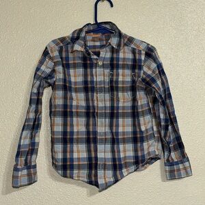 Plaid Button-Up Shirt